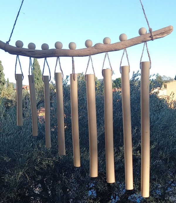le ptit univers de sylvia, creation, bambou, zen, fait main, bois flotte, carillon, mobile